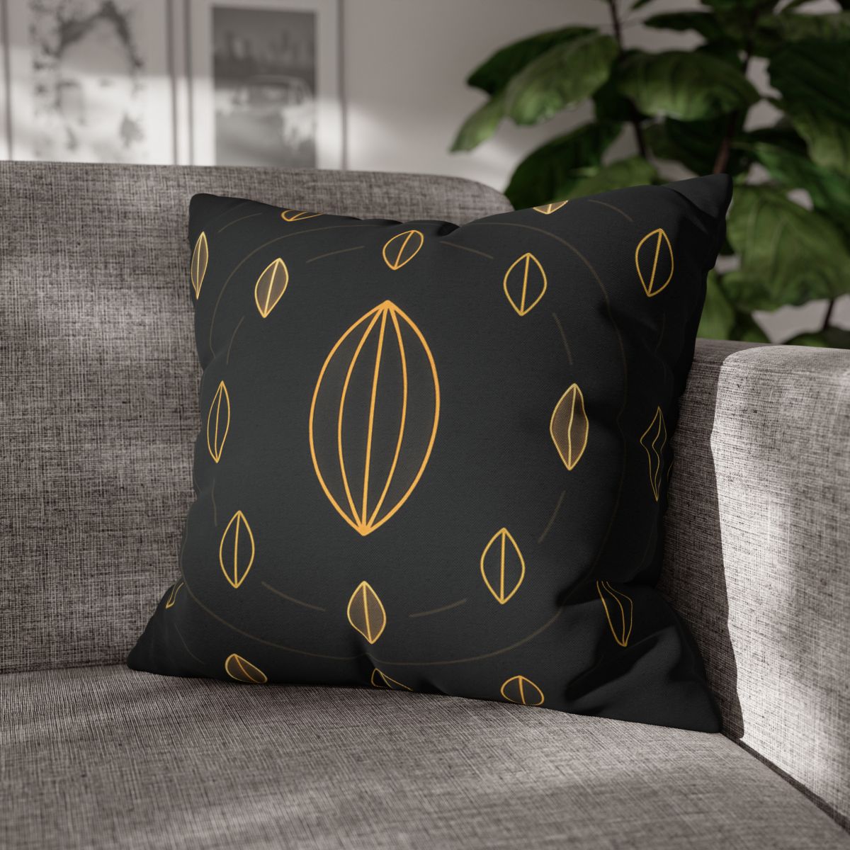 Orbiting Seed Ring Pattern comfortable bedding pillow covers