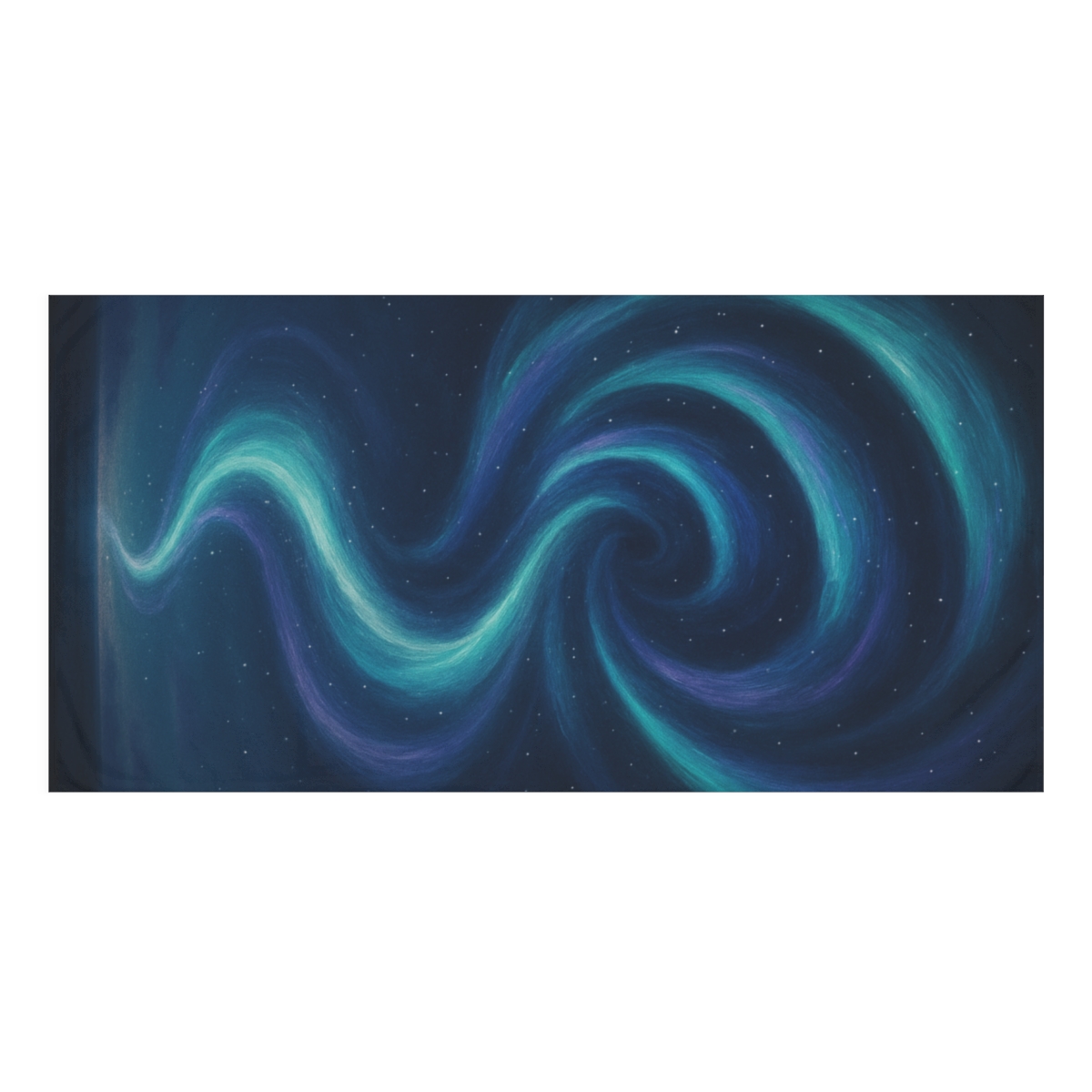 Aurora Spiral Starstream personalized bath towels