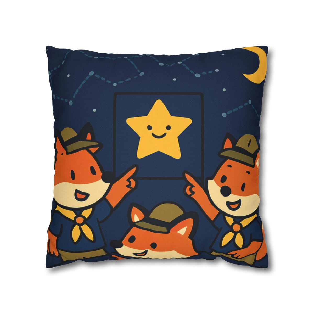 Stargazing Fox Scouts unique gift pillow cases