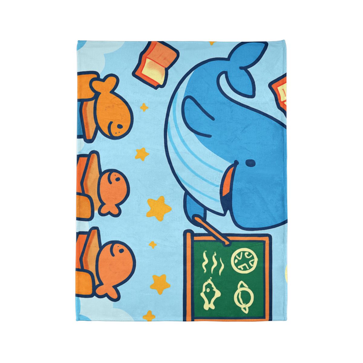 Starry Whale Classroom designer printed blankets