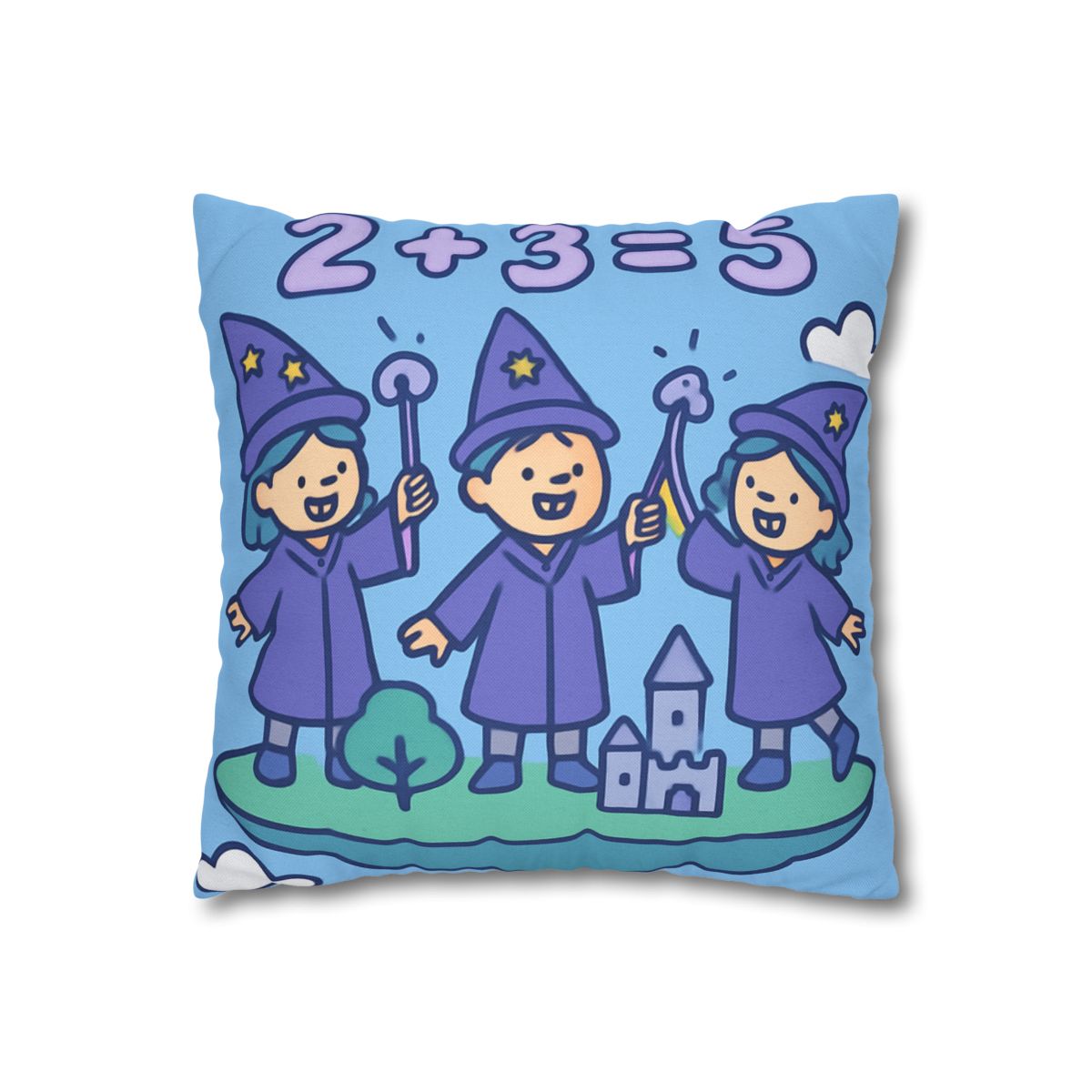 Math Wizards Floating Island comfortable bedding pillow covers