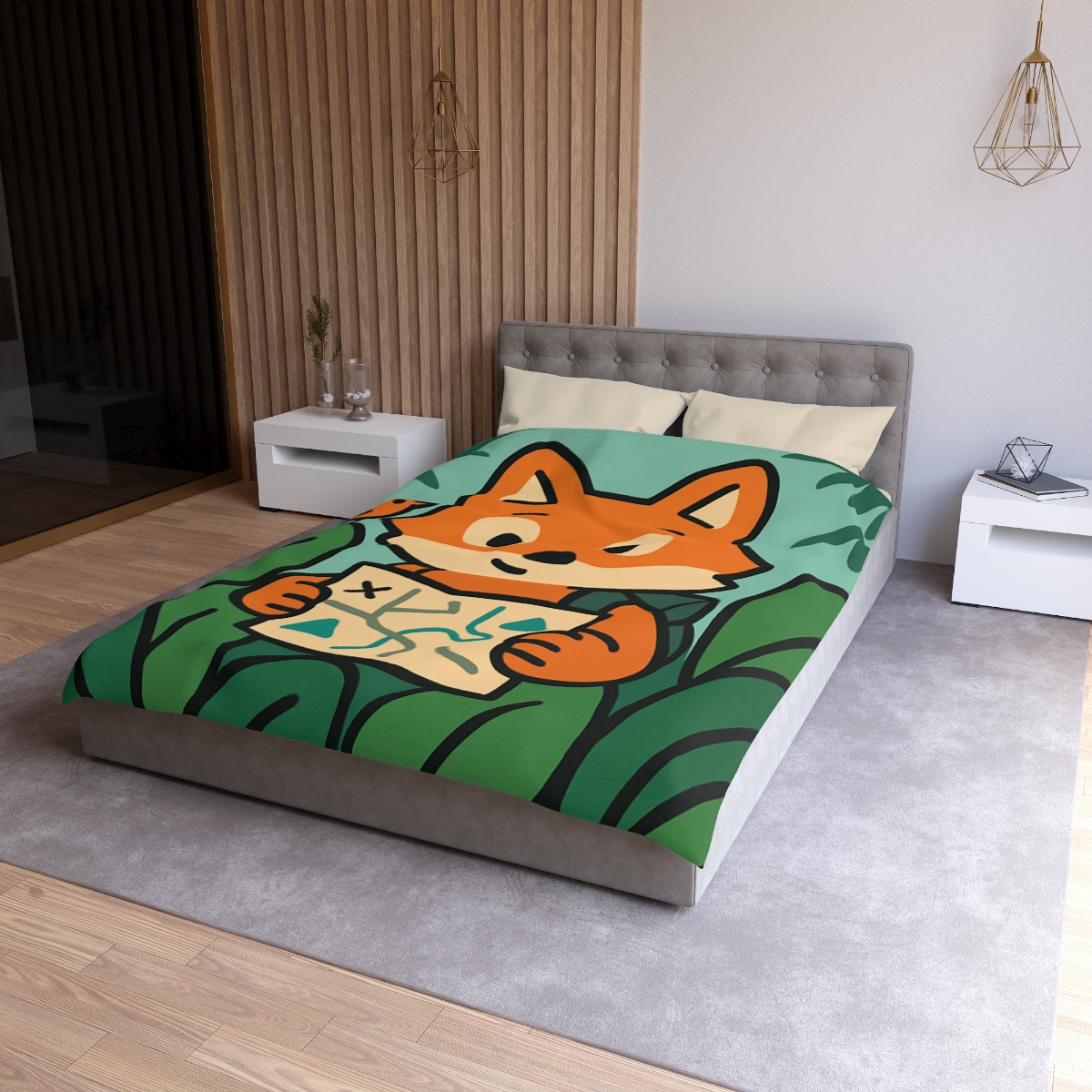Jungle Explorer Fox custom duvets