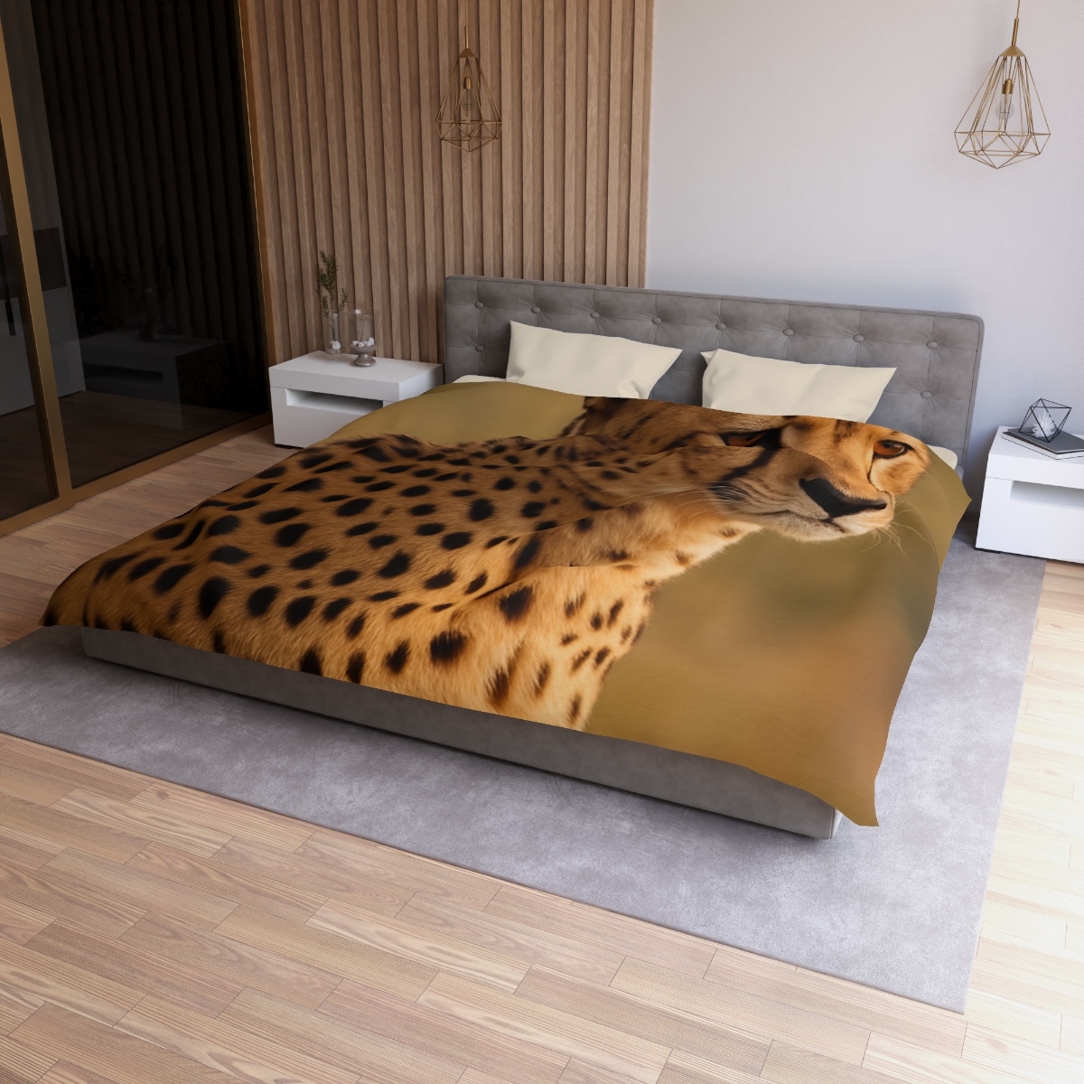 Amber Gaze Cheetah warm winter duvets