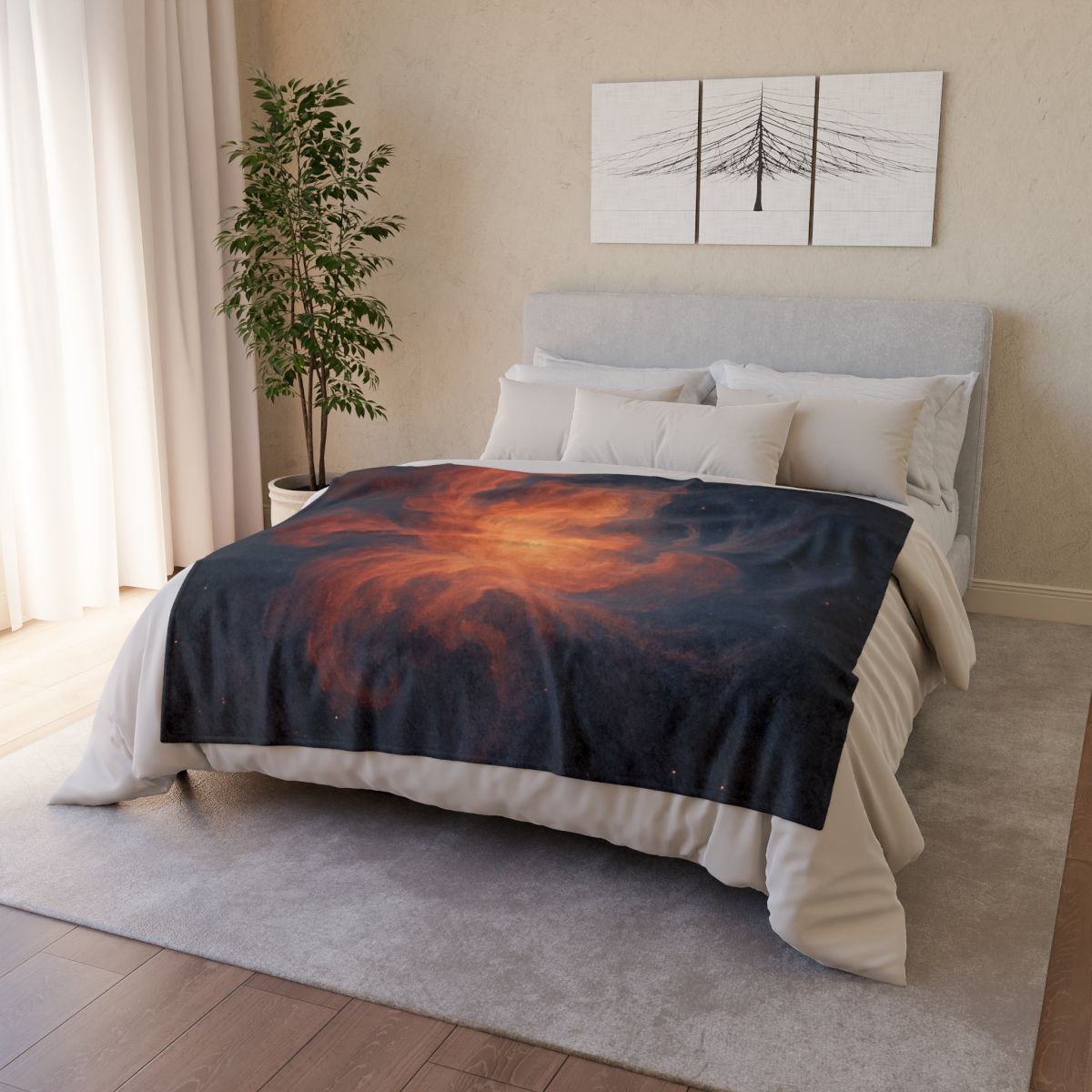 Nebular Tidal Bloom unique gift blankets