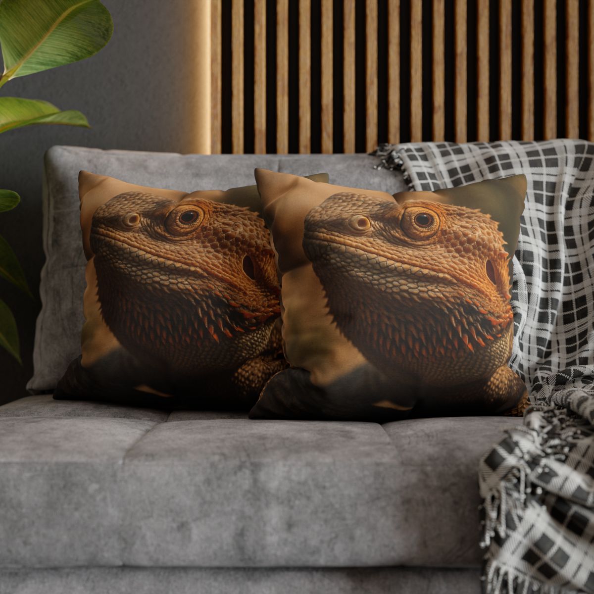 Ember Crest Bearded Dragon comfortable bedding pillow covers