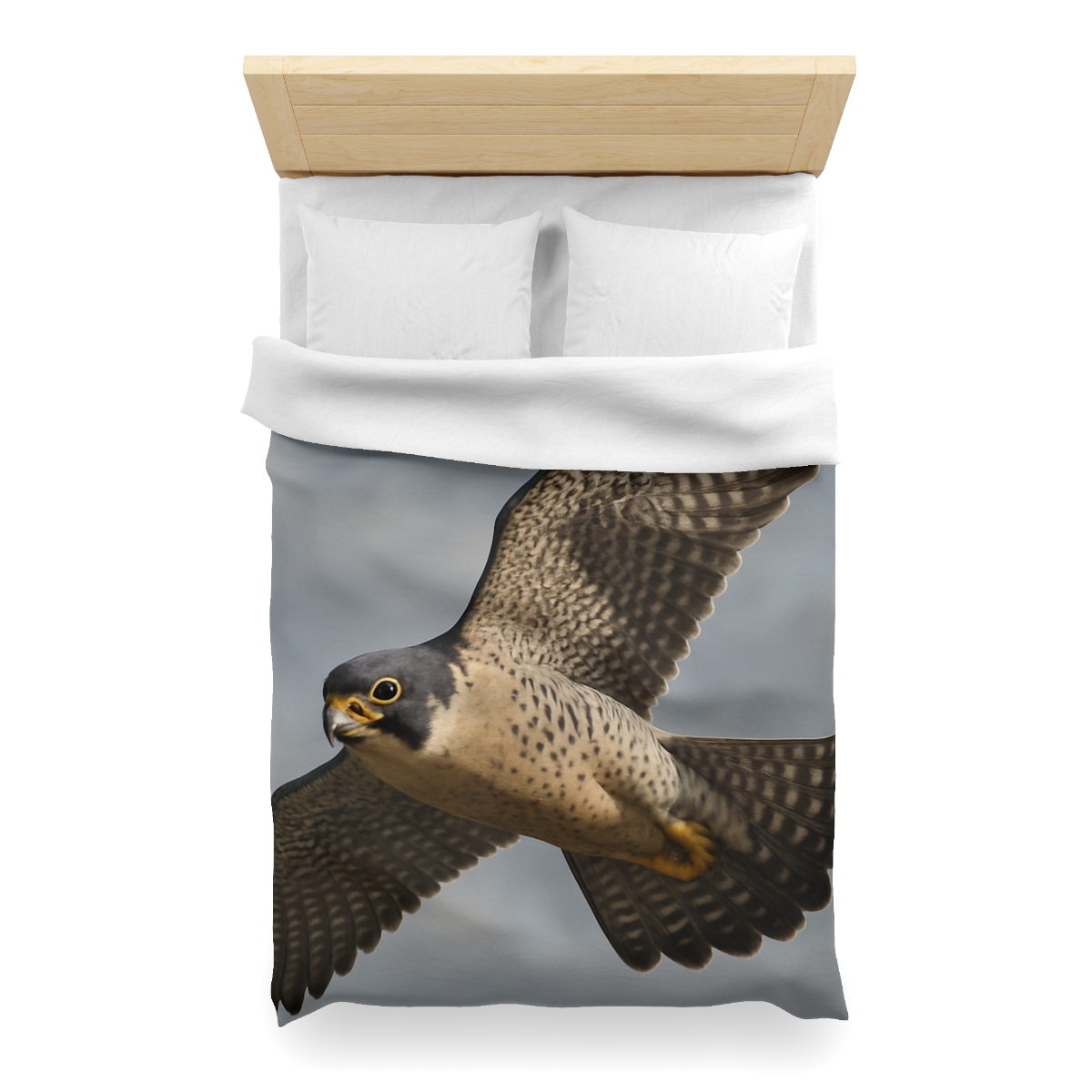 Sky Lance Peregrine Falcon personalized bedding duvets