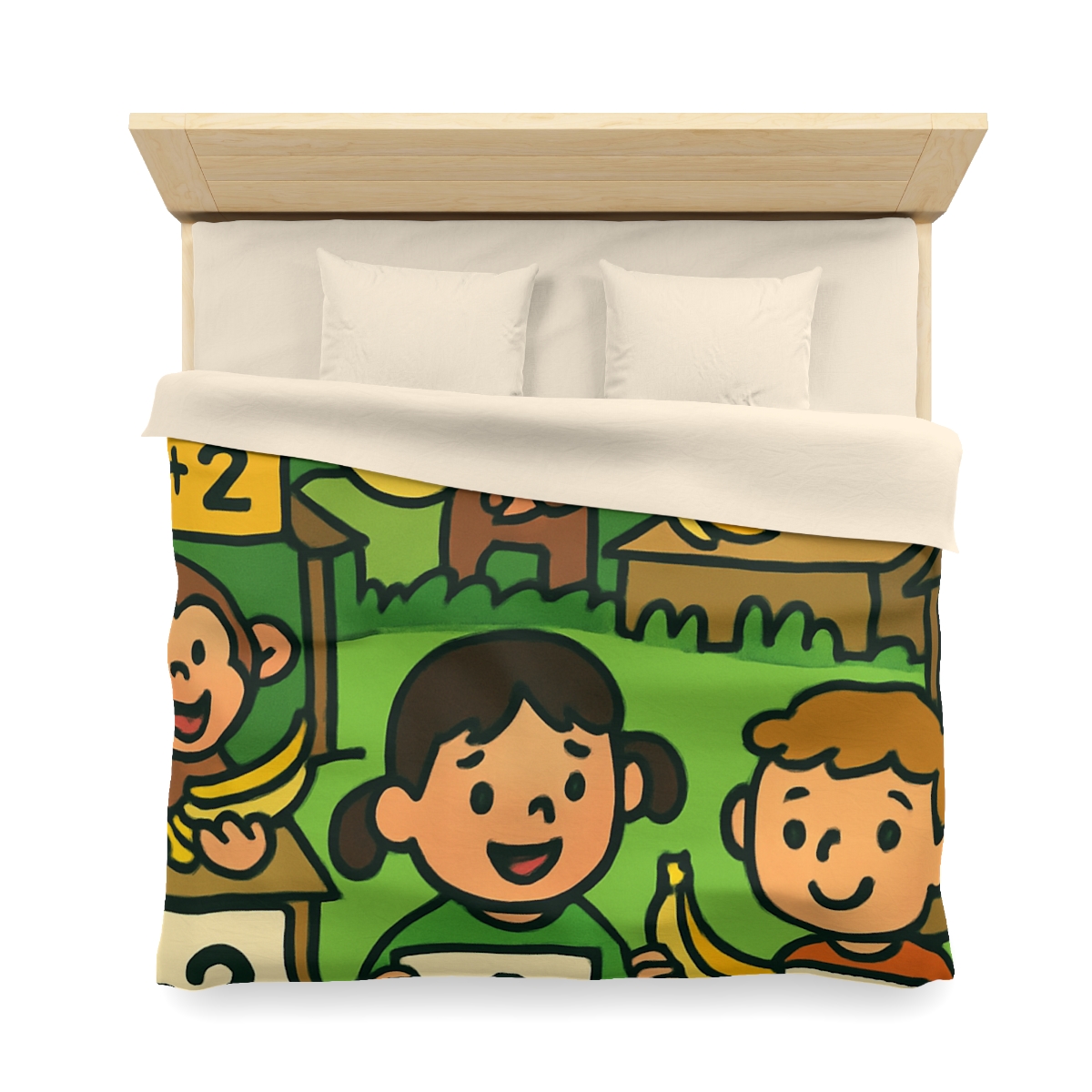 Jungle Math Monkey Market warm winter duvets