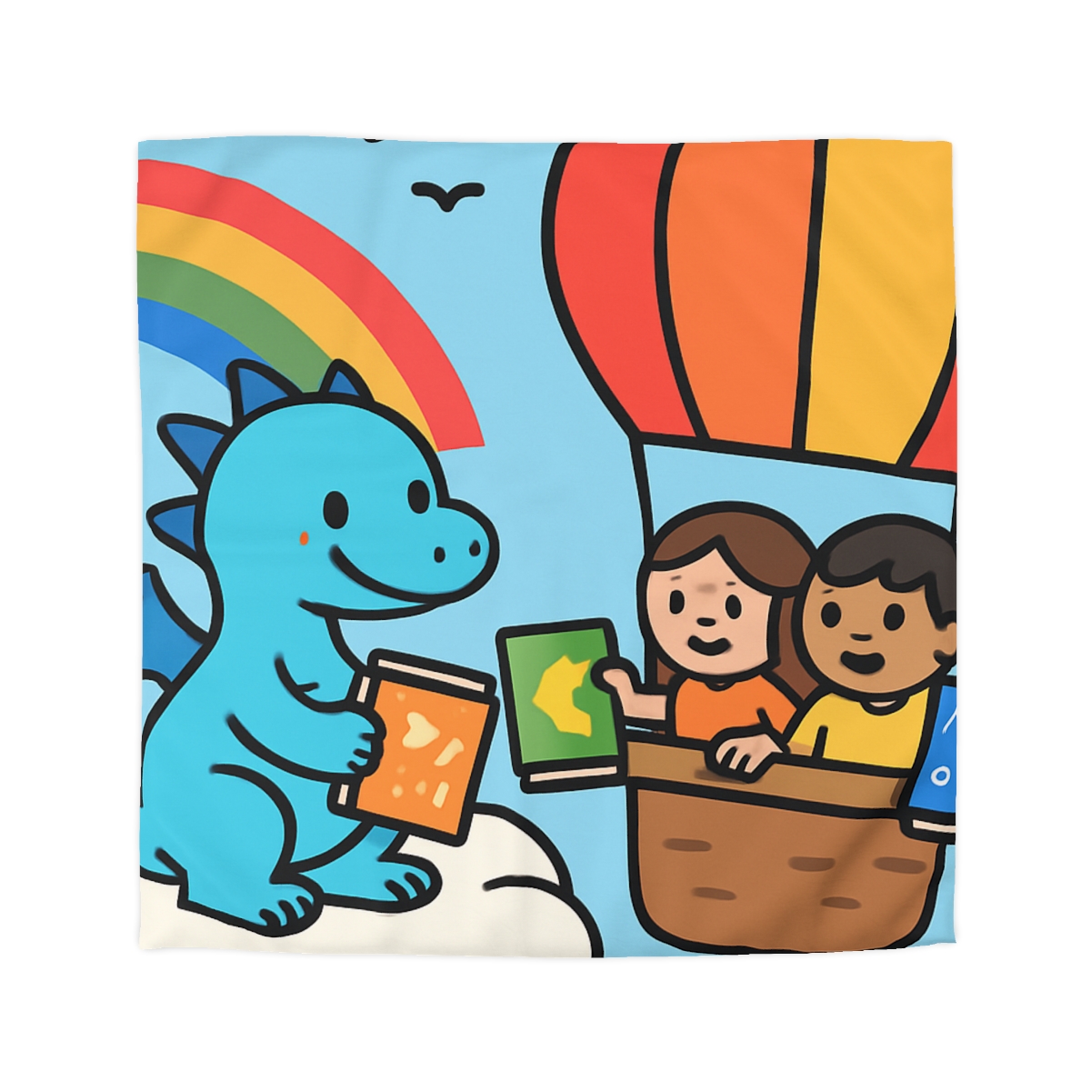 Cloud Library Run By A Gentle Dragon stylish duvet covers