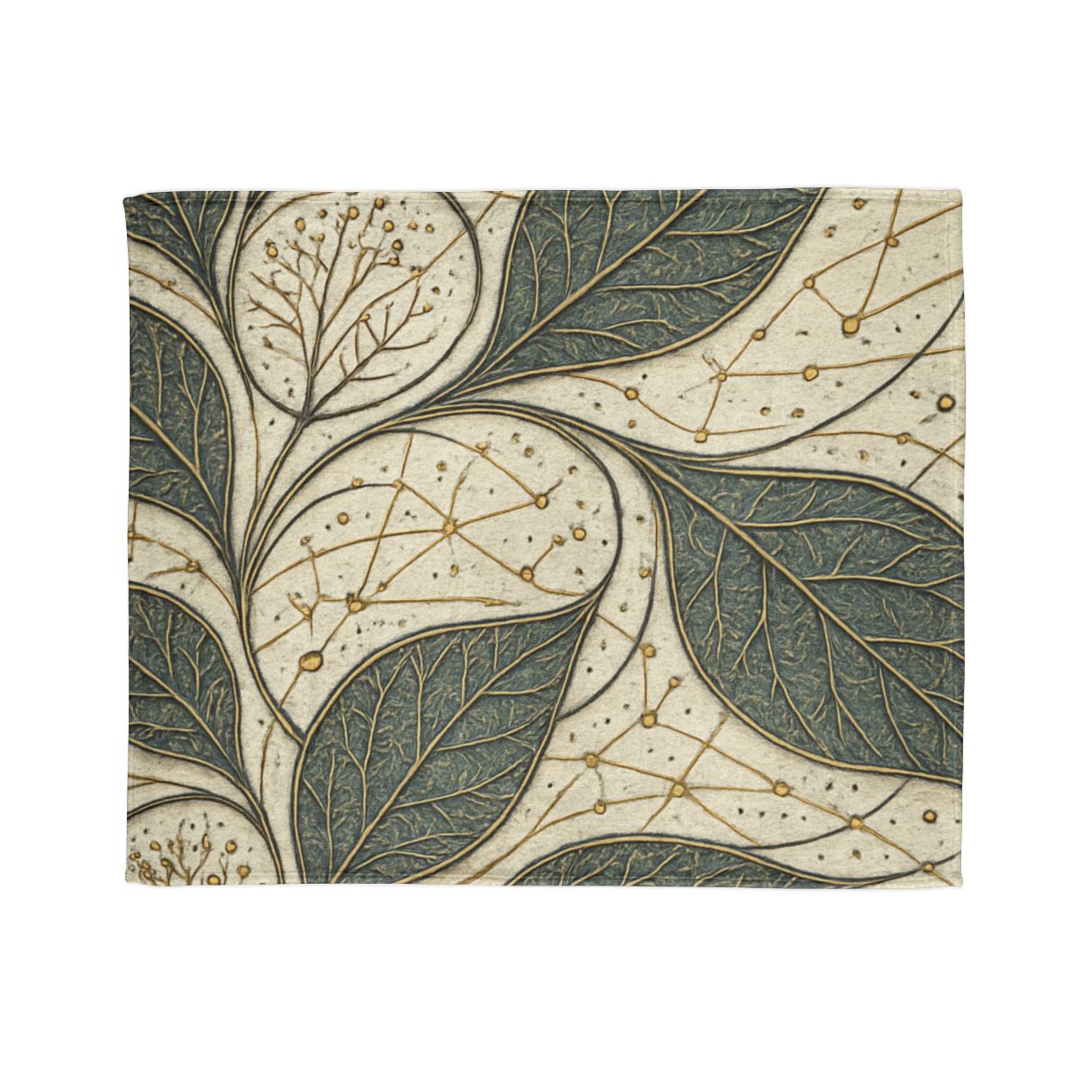 Leaf Vein Starchart Filigree stylish throw blankets