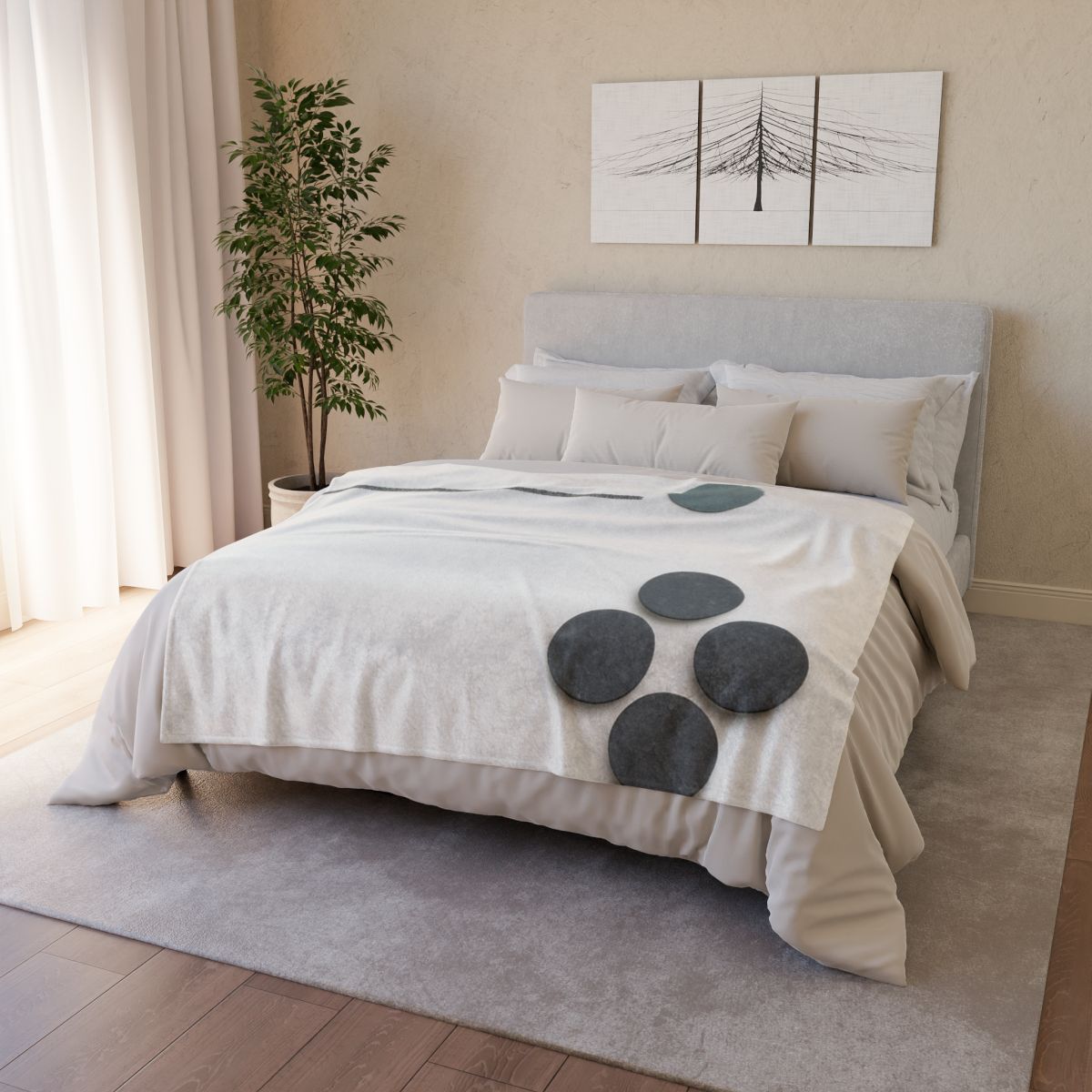 Clustered Dots With Broken Line trendy patterned blankets