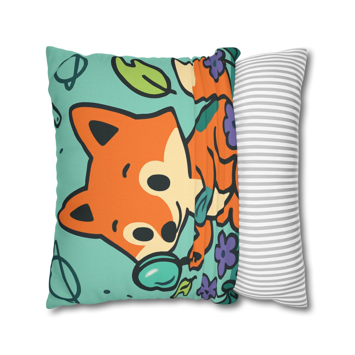Galaxy Garden Fox soft cotton pillow cases