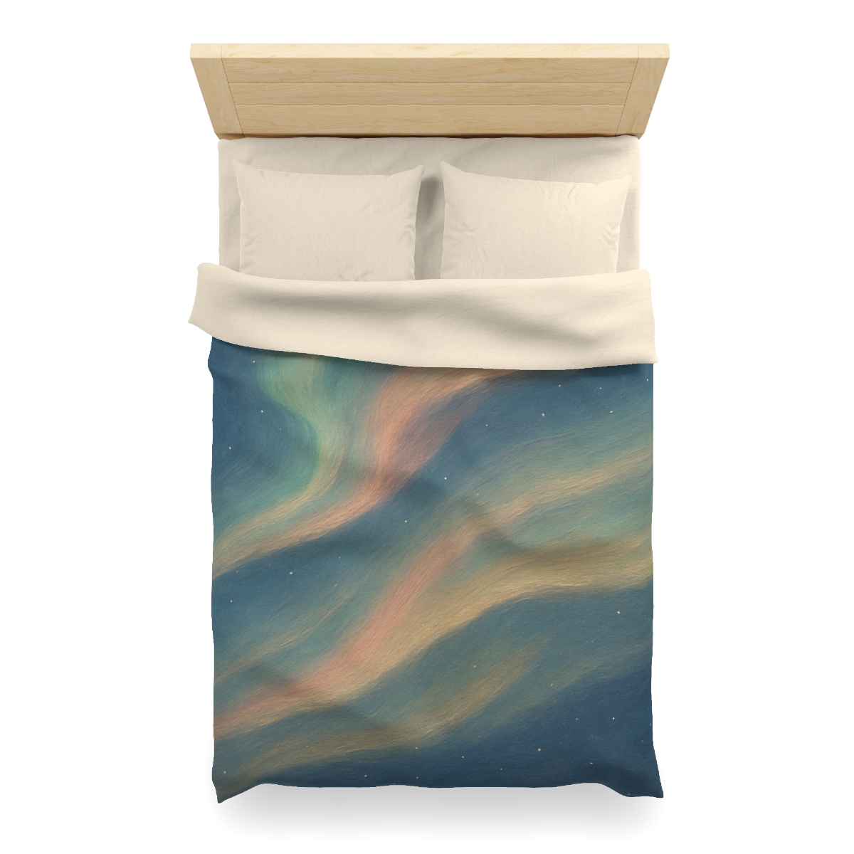 Spectral Aurora Drift personalized bedding duvets