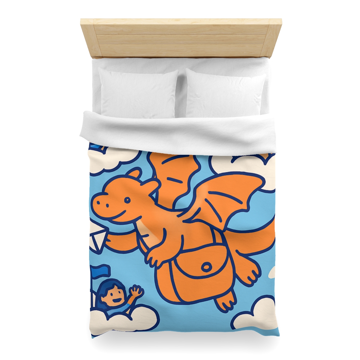Cloud City Dragon Mail personalized bedding duvets