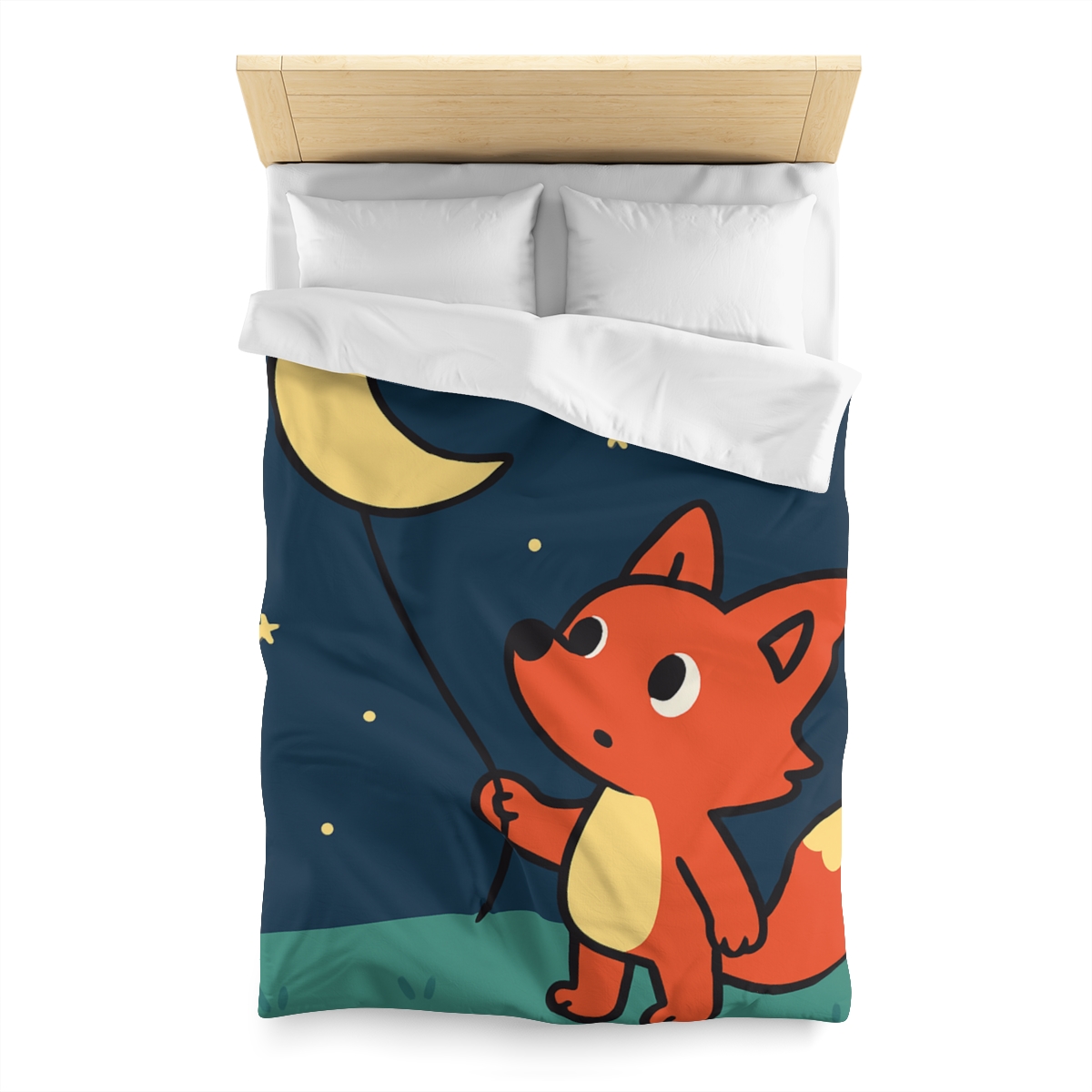 Stargazing Fox And Moon Kite trendy bedroom duvets