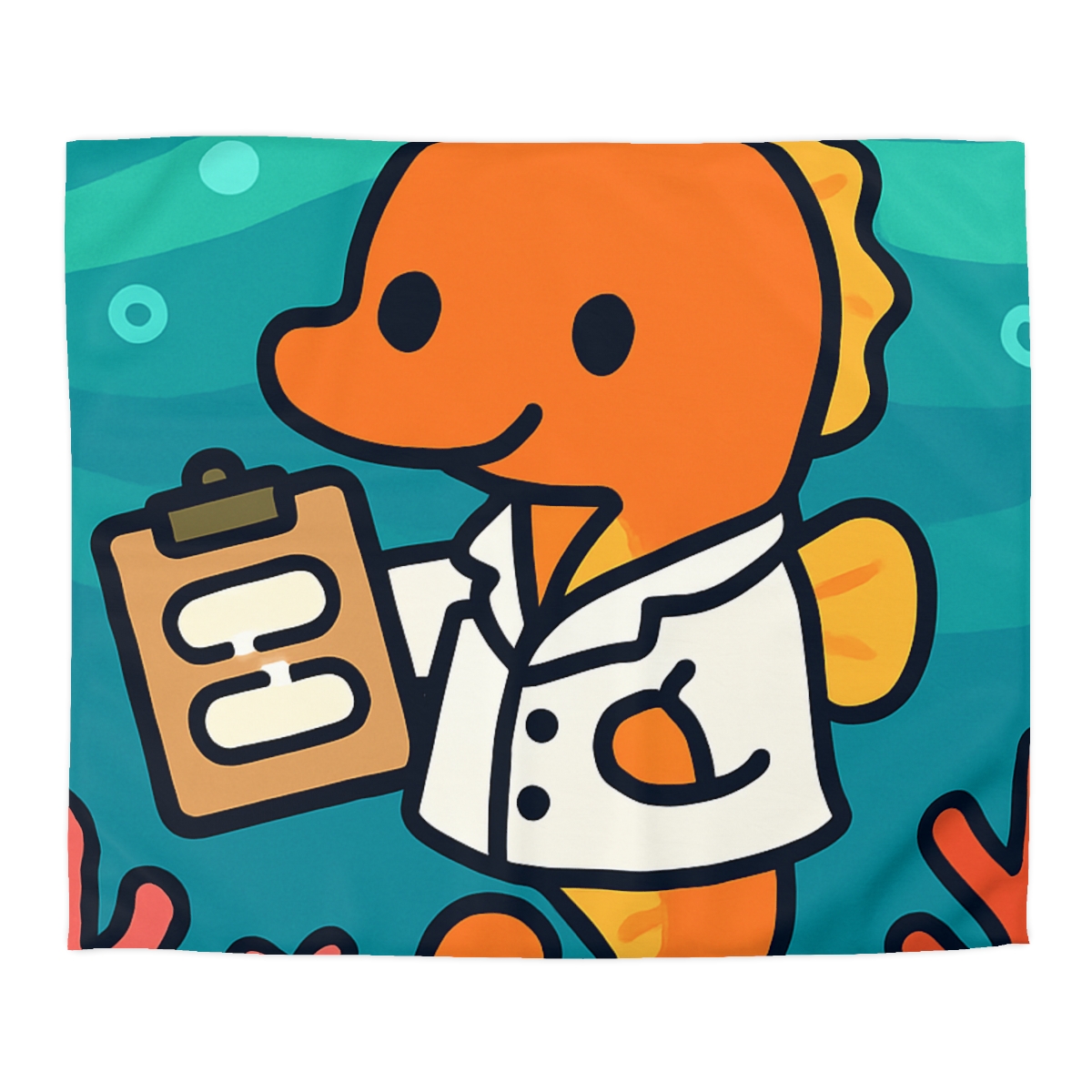 Aurora Reef Seahorse Scientist trendy bedroom duvets