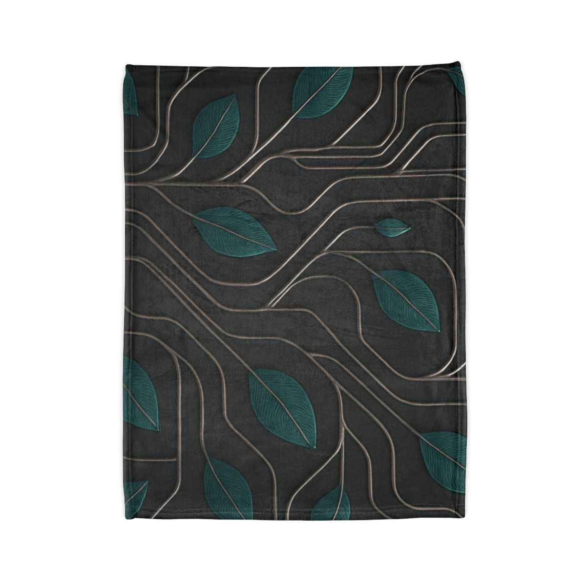 Vine Circuit Filigree soft fleece blankets