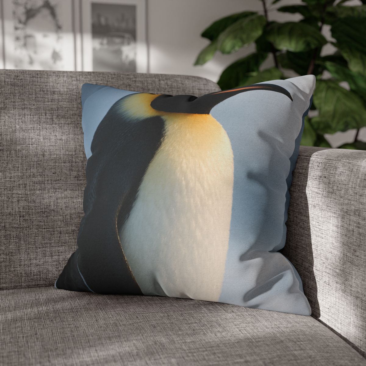 Glacier Gaze Emperor Penguin unique gift pillow cases