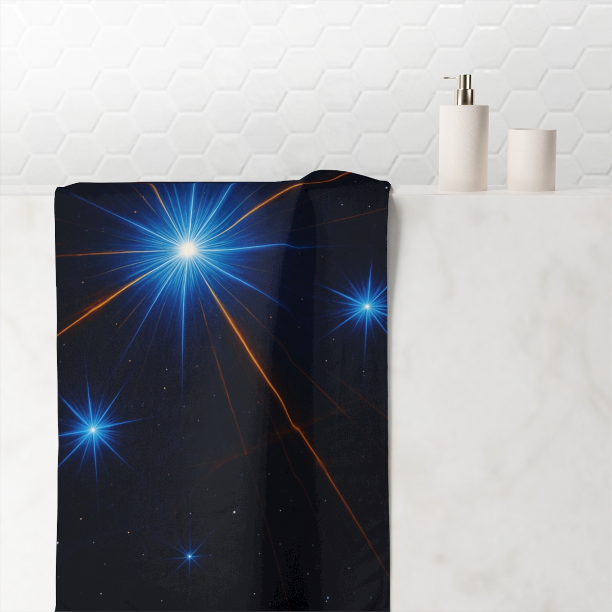 Photon Burst Constellation soft cotton towels