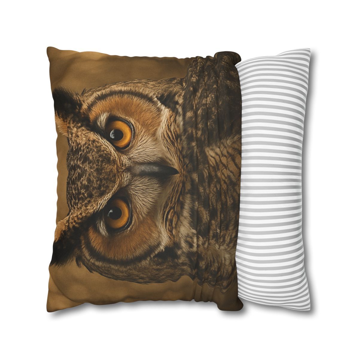 Amber Vigil Great Horned Owl personalized pillow covers