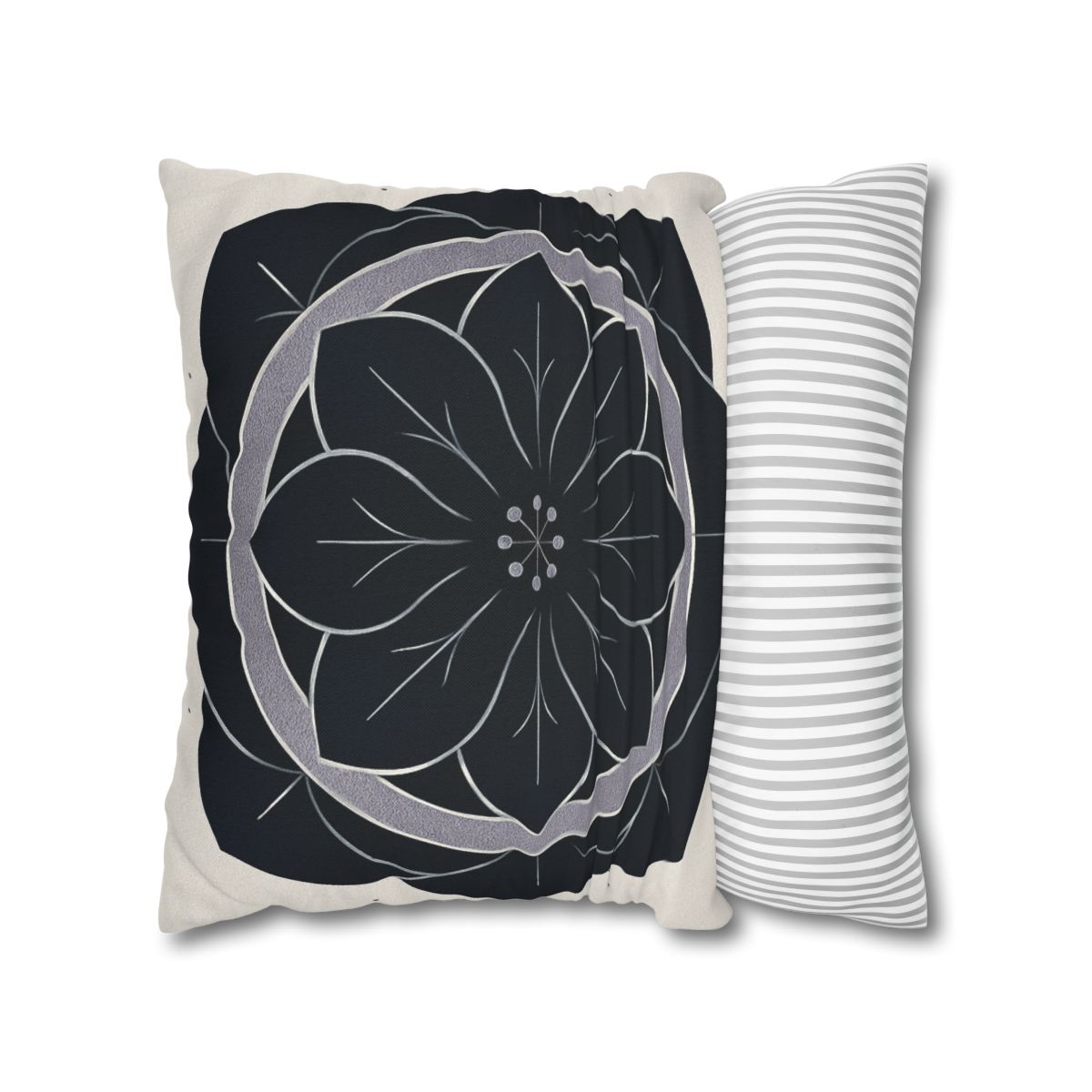 Petal Orbit Rosette personalized pillow covers