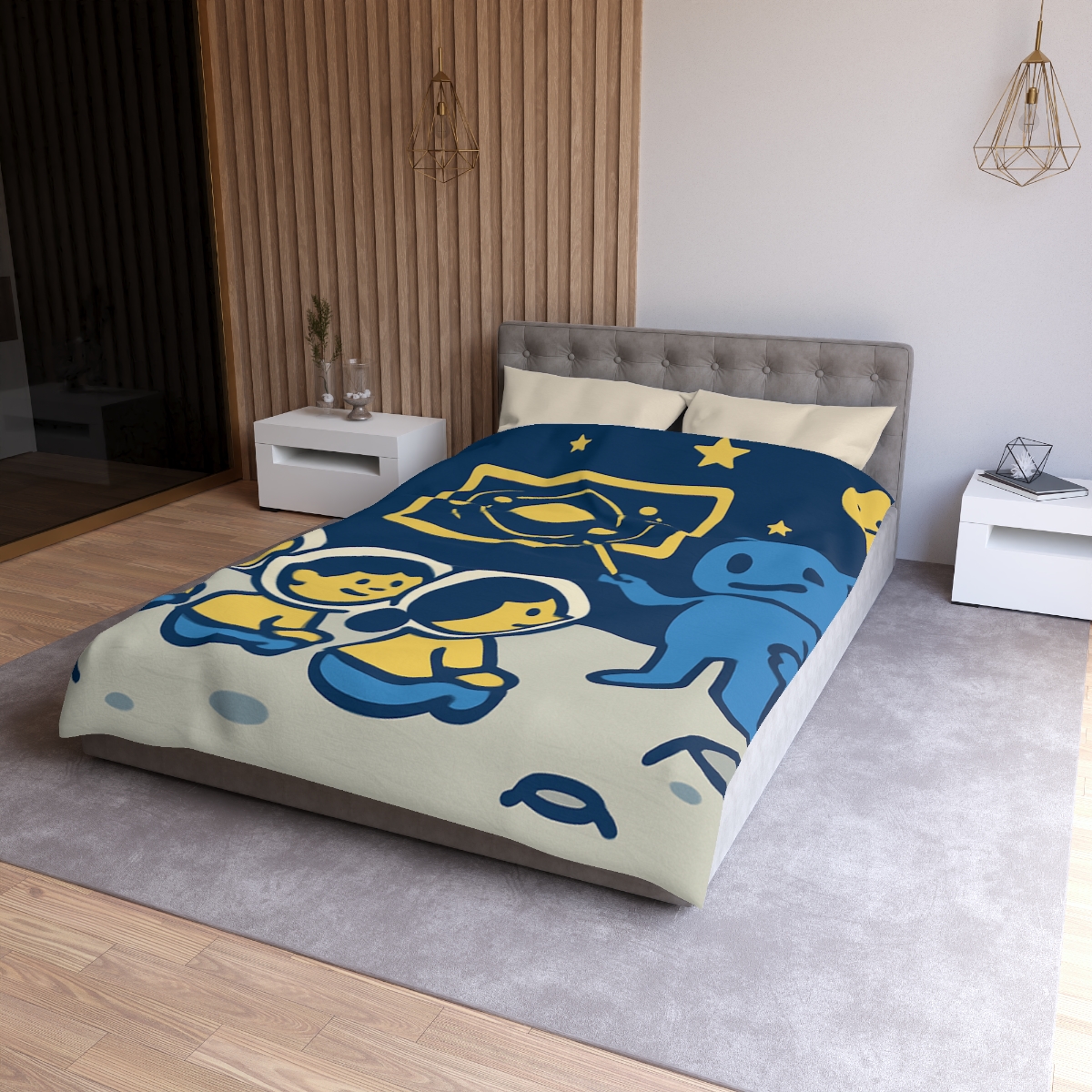 Celestial Classroom On The Moon duvets for gifts