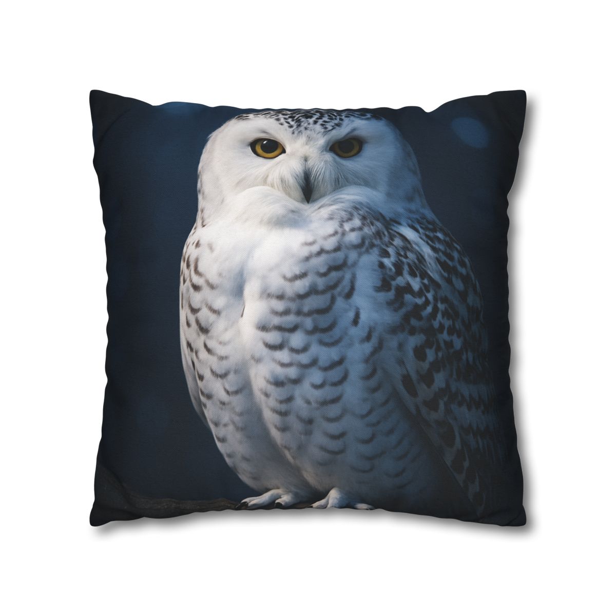Midnight Watch Snowy Owl soft cotton pillow cases