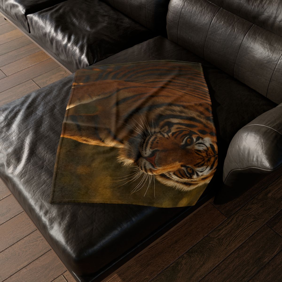 Forest Stalker Bengal Tiger designer printed blankets