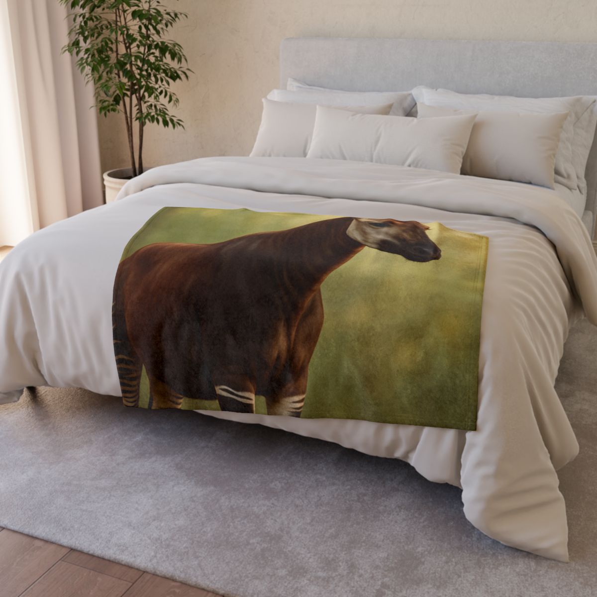 Velvet Stride Okapi stylish throw blankets