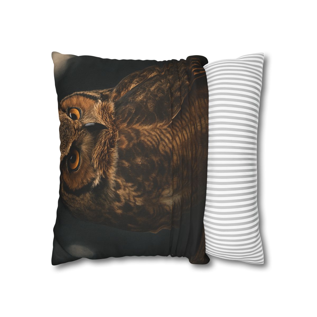 Starlit Perch Great Horned Owl soft cotton pillow cases