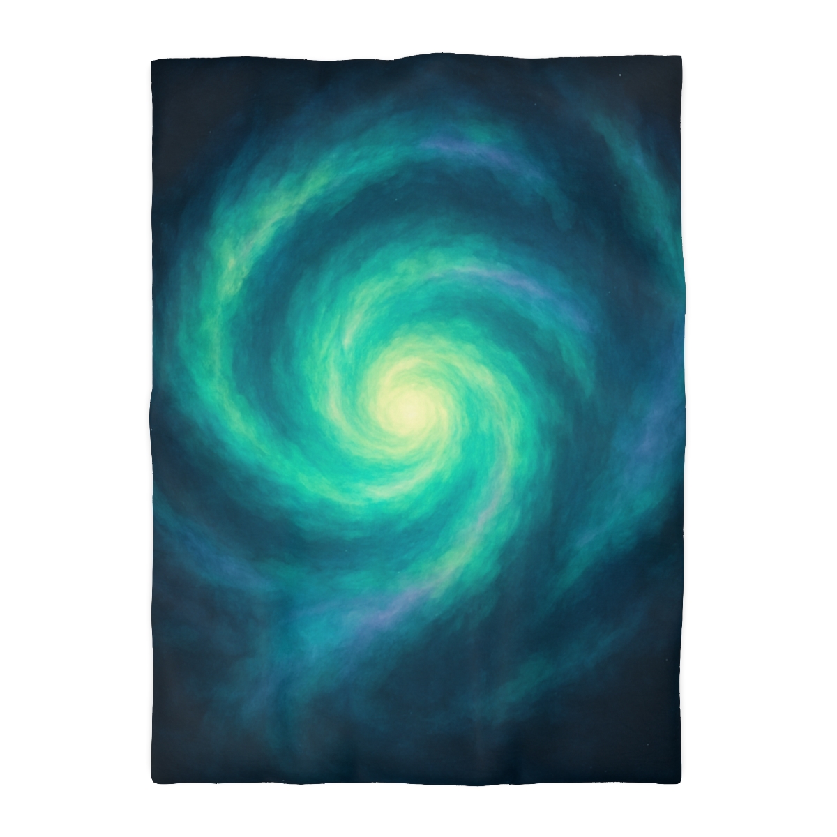 Aurora Halo Spiral designer printed duvets