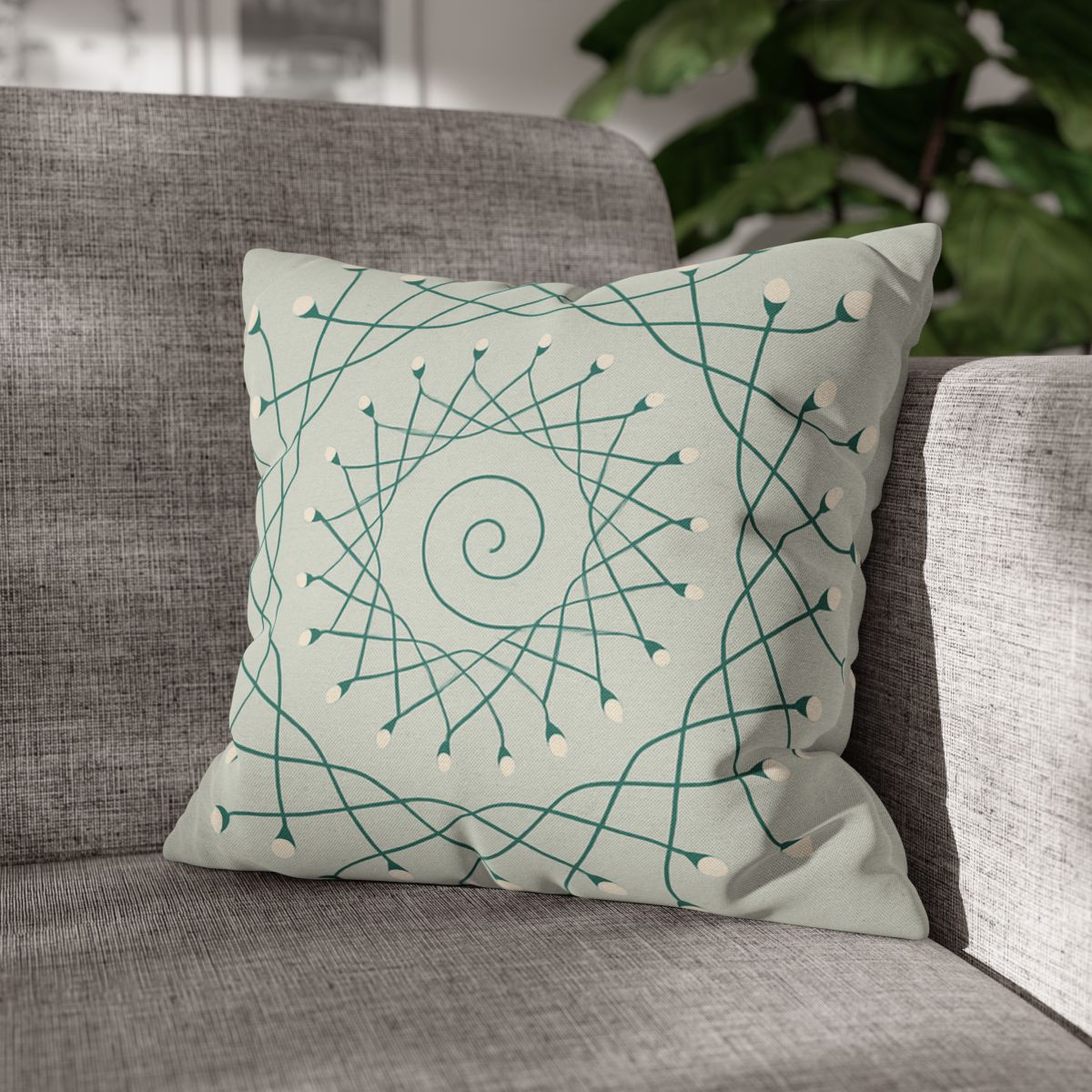Spiral Sprout Lattice custom pillow cases