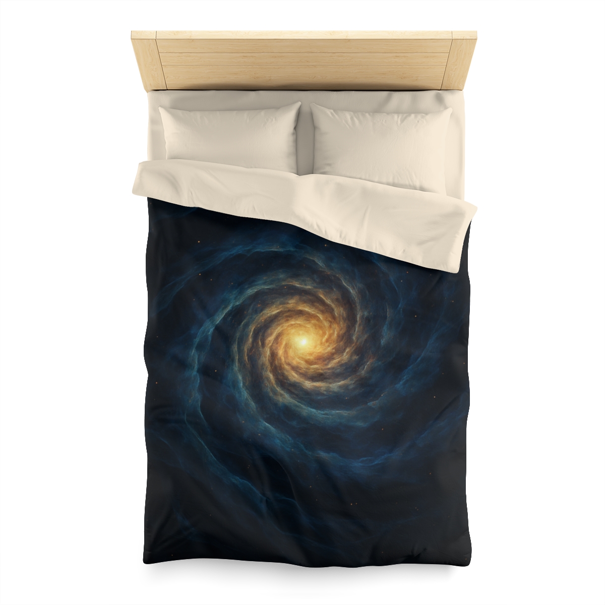 Nebula Spiral Lattice designer printed duvets