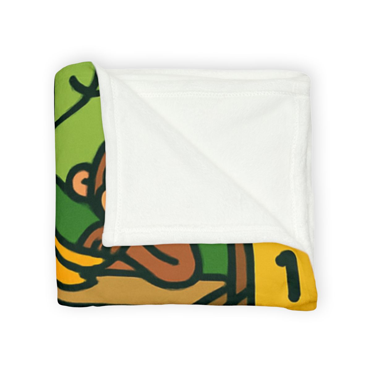 Jungle Math Monkey Market custom blankets