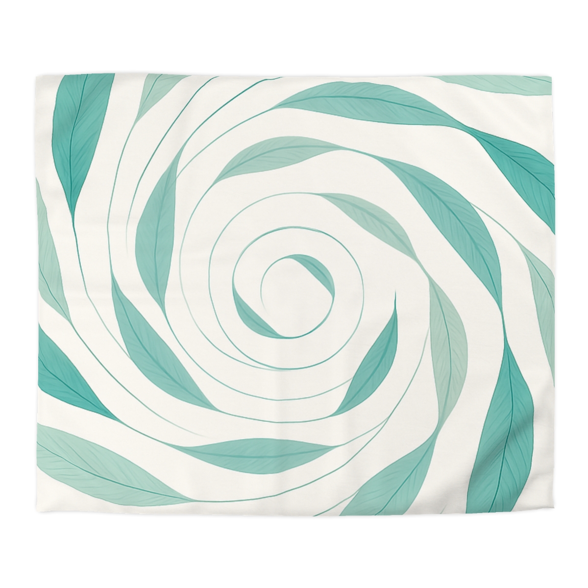 Orbiting Leaf Halo designer printed duvets