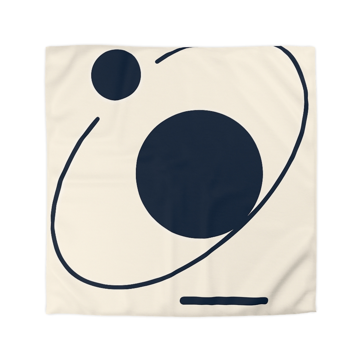 Orbit Arc And Twin Discs designer printed duvets