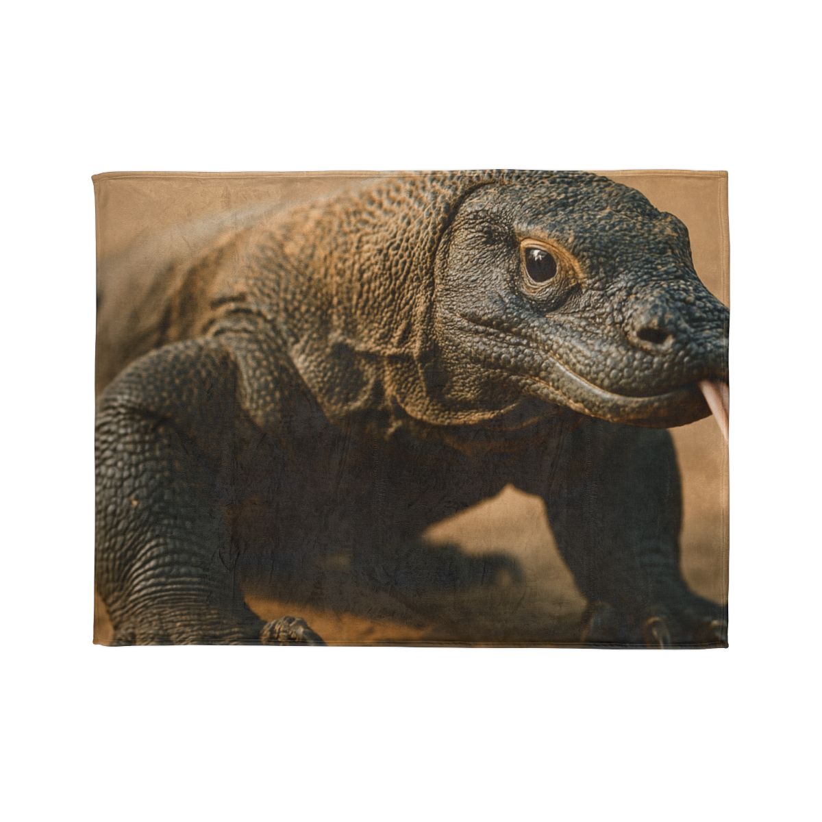 Ancient Sentinel Komodo Dragon custom blankets