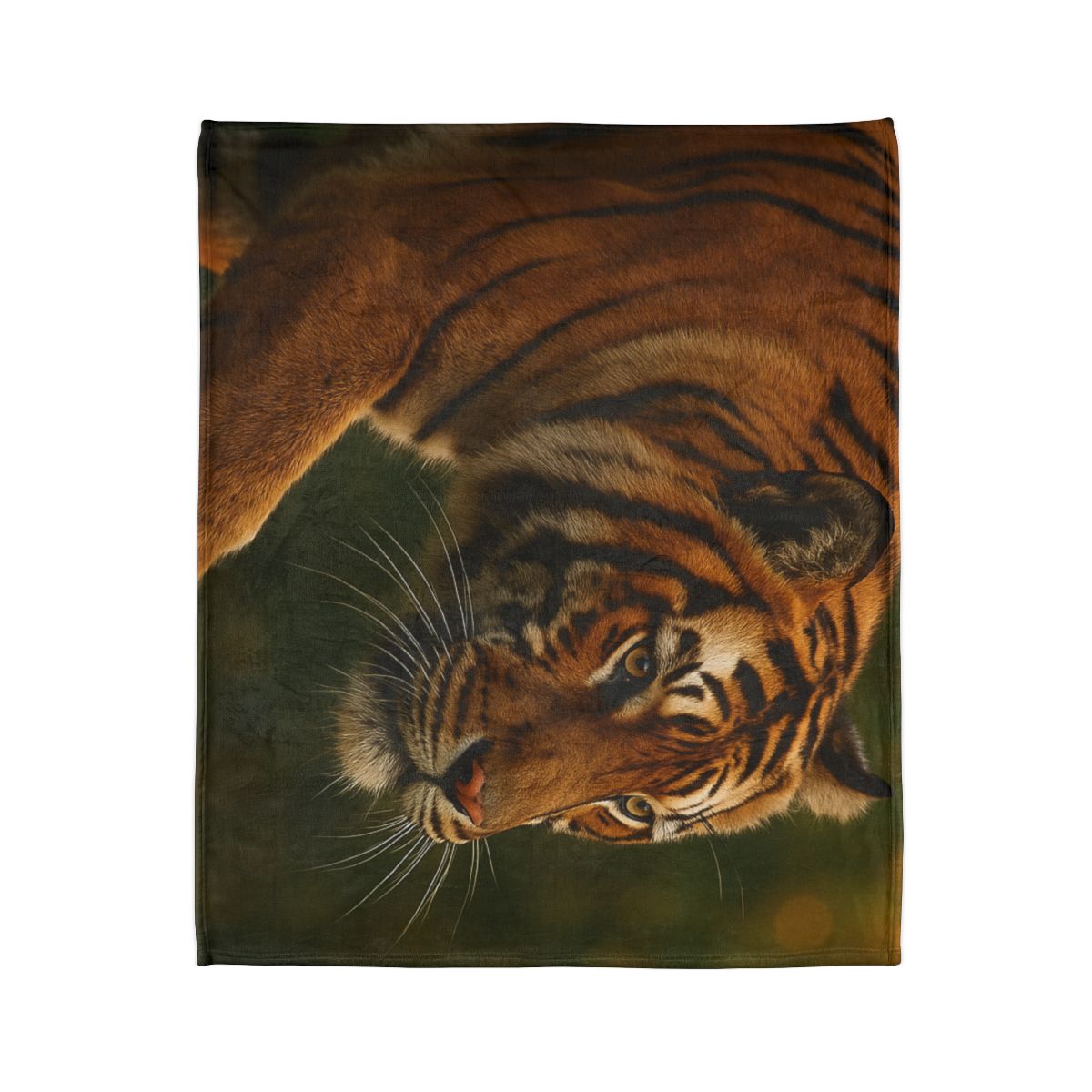 Forest Stalker Bengal Tiger soft fleece blankets