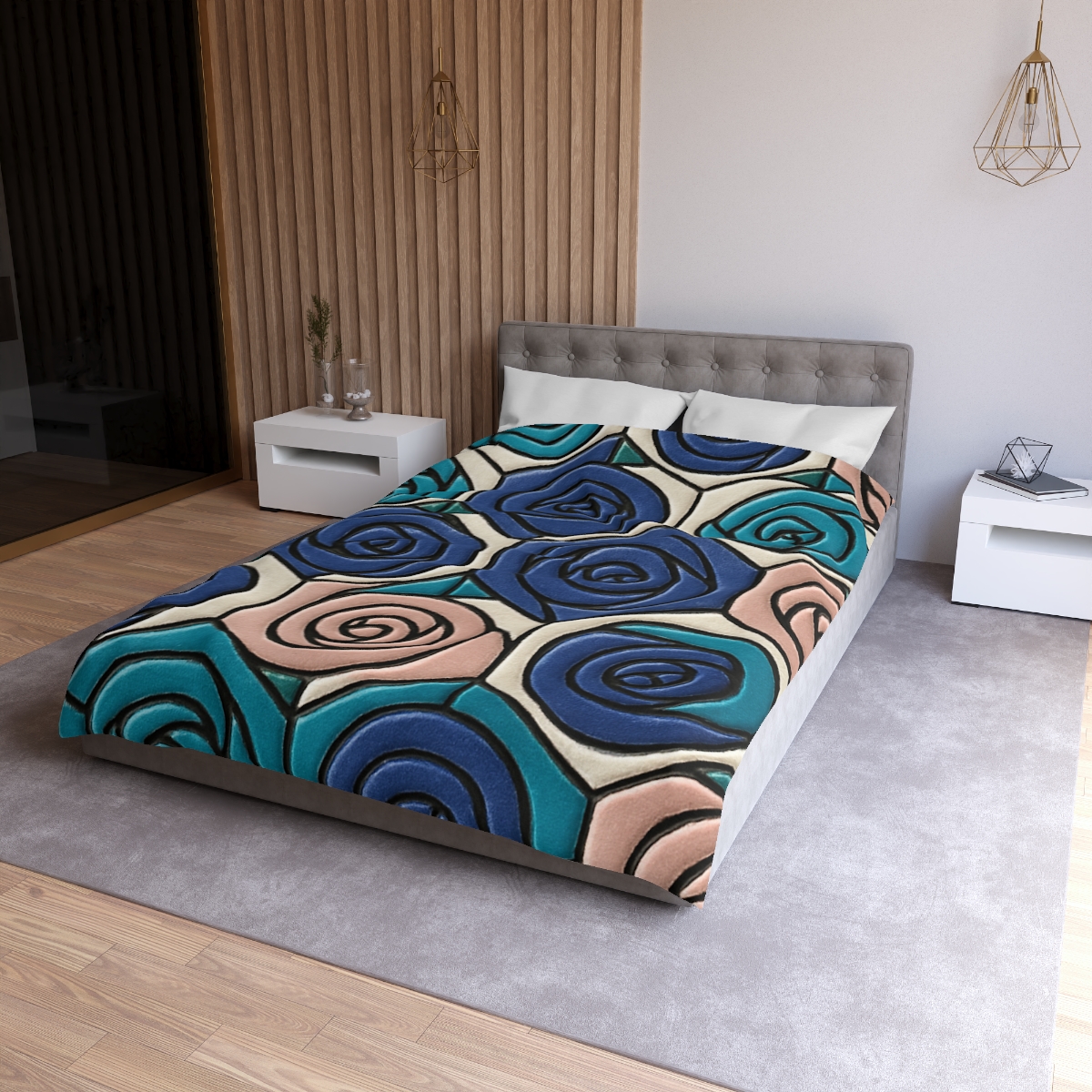 Bud Spiral Mosaic Tiles trendy bedroom duvets