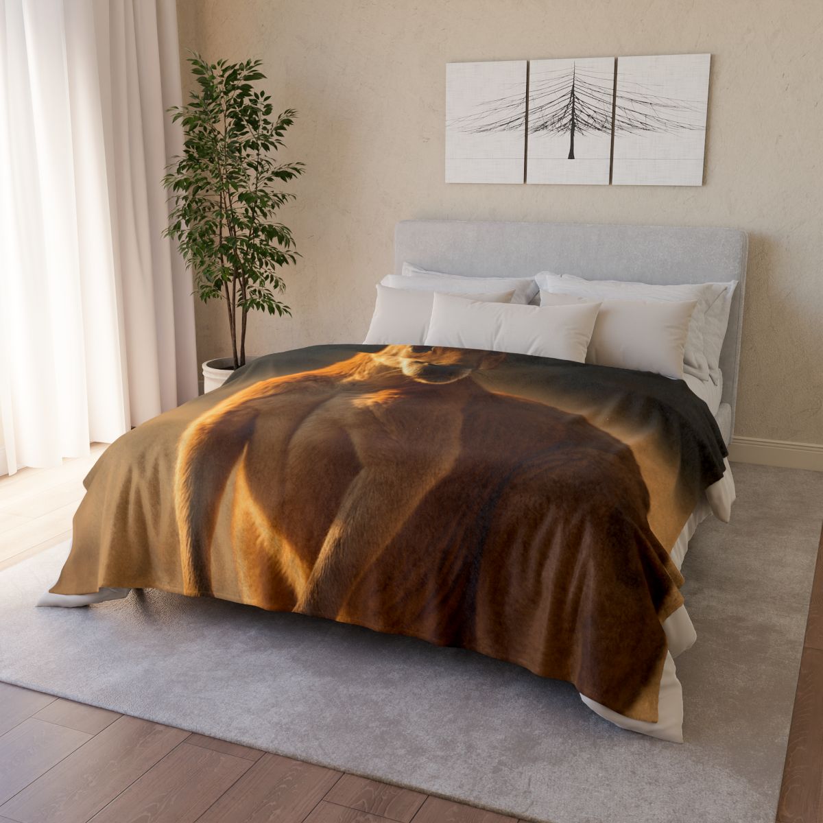 Ember Mantle Red Kangaroo trendy patterned blankets