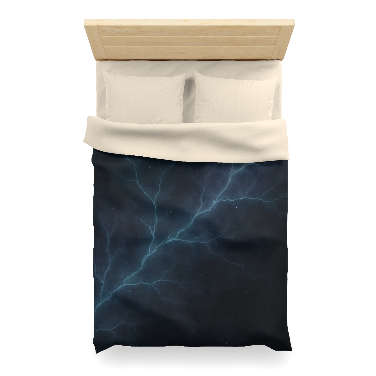 Dark Matter Vein Bloom personalized bedding duvets