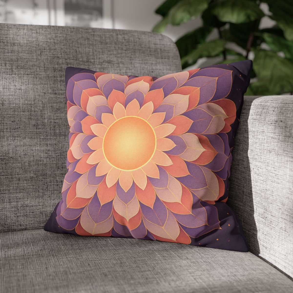 Petal Halo Mandala Drift unique gift pillow cases