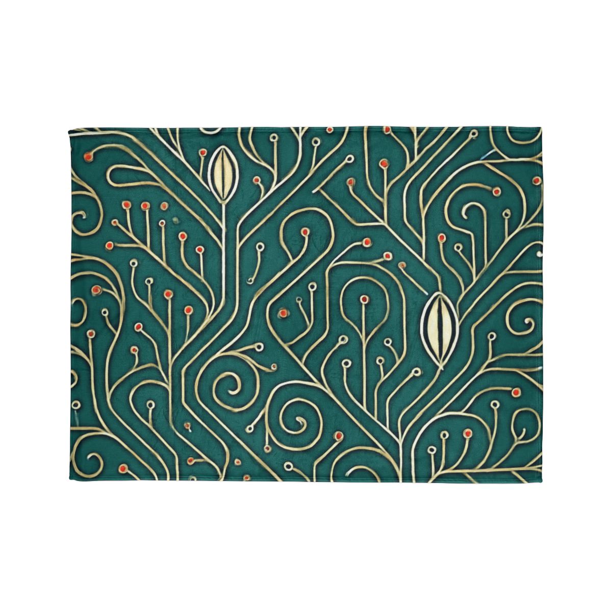 Vine Circuit Filigree trendy patterned blankets