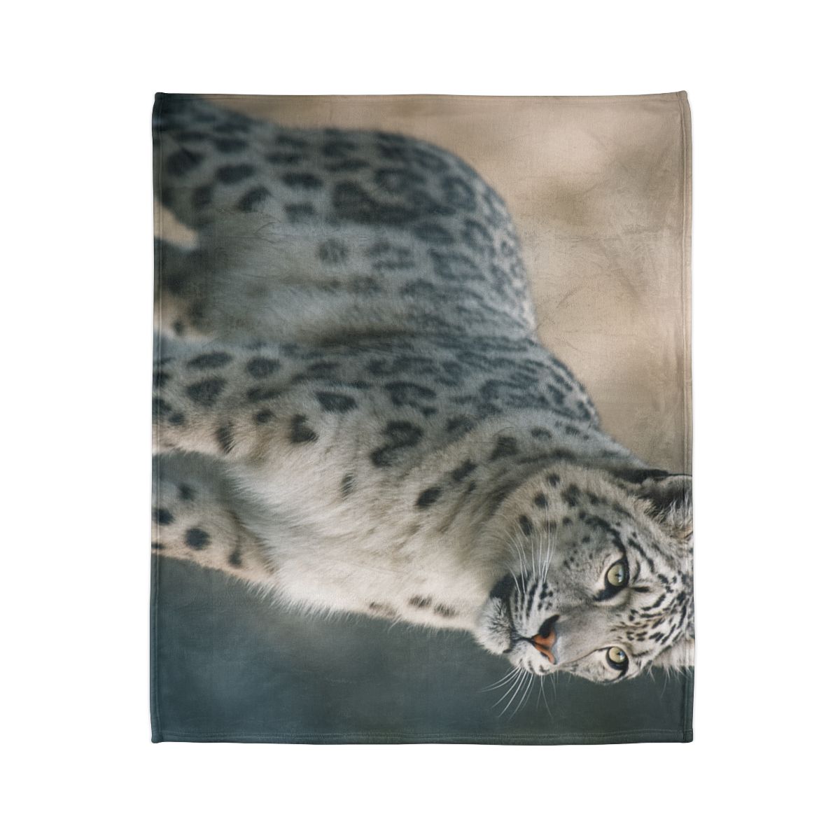 Mist Veil Snow Leopard trendy patterned blankets