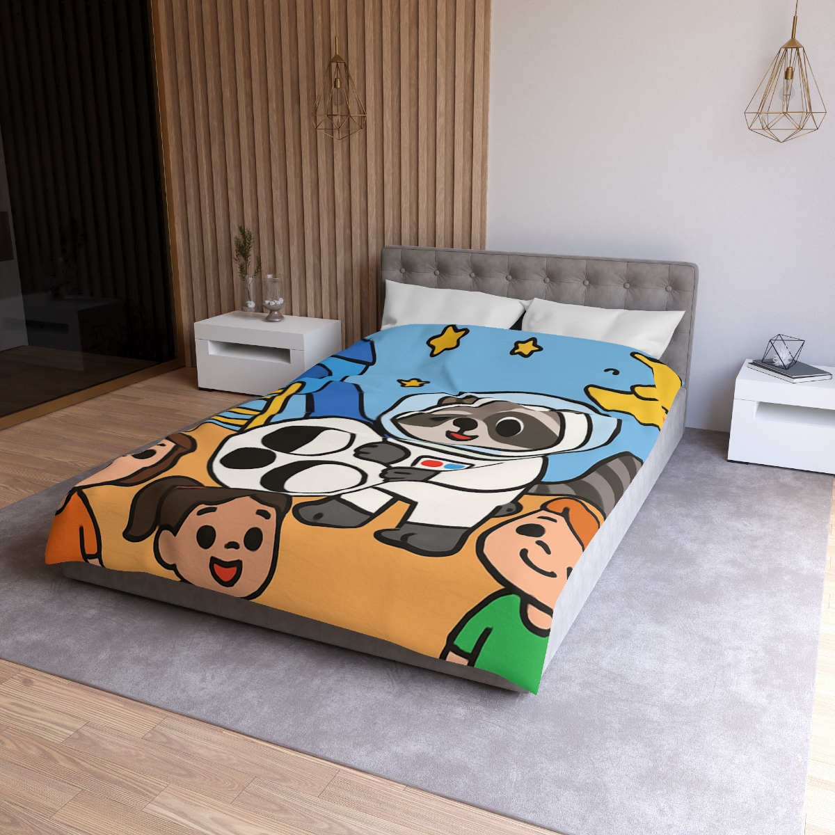 Moon Phase Playground Parade soft comforter duvets