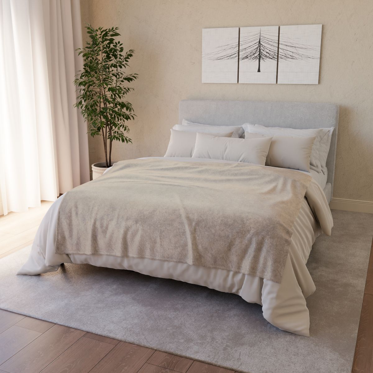 Microwave Whisper Gradient Field trendy patterned blankets