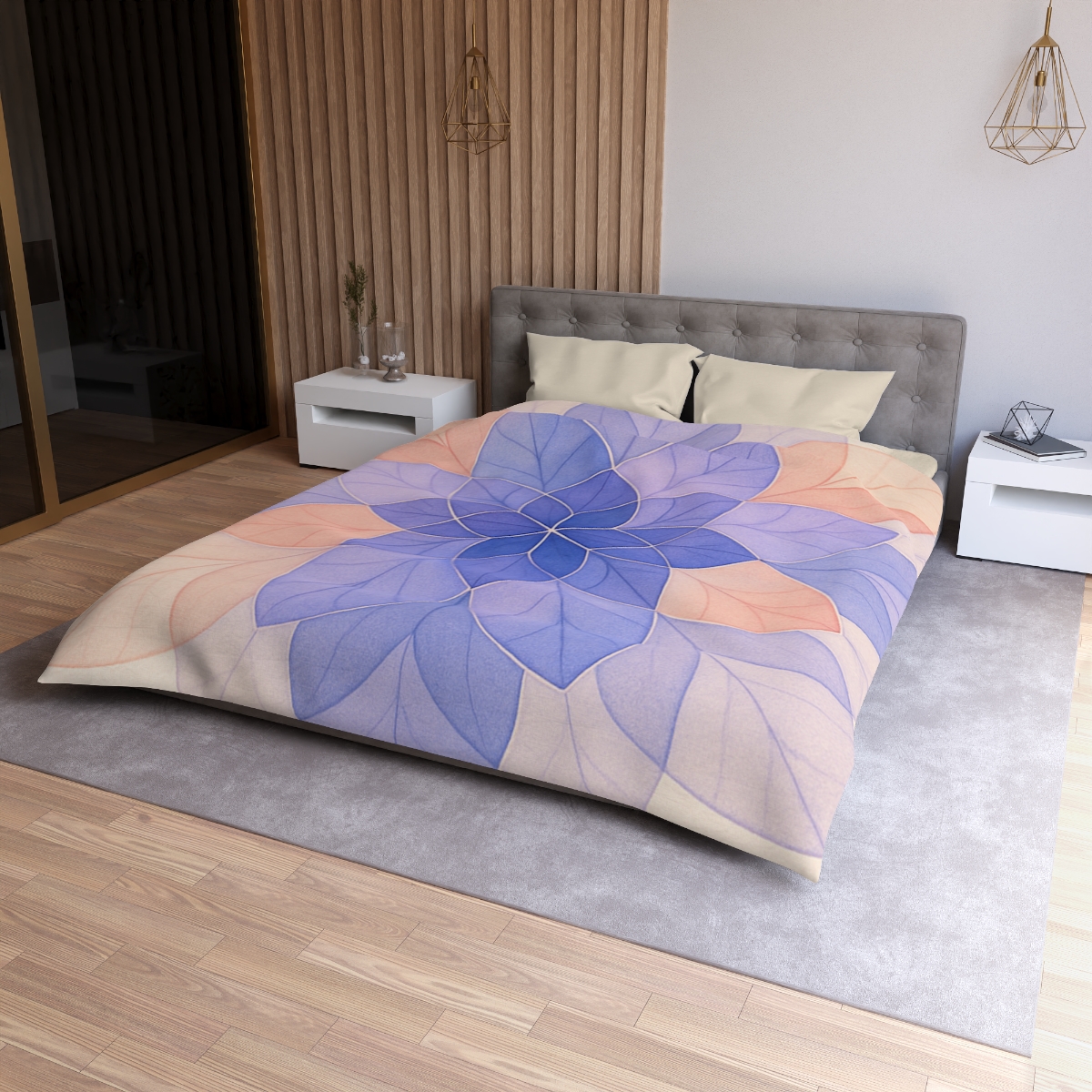 Petal Prism Lattice soft comforter duvets