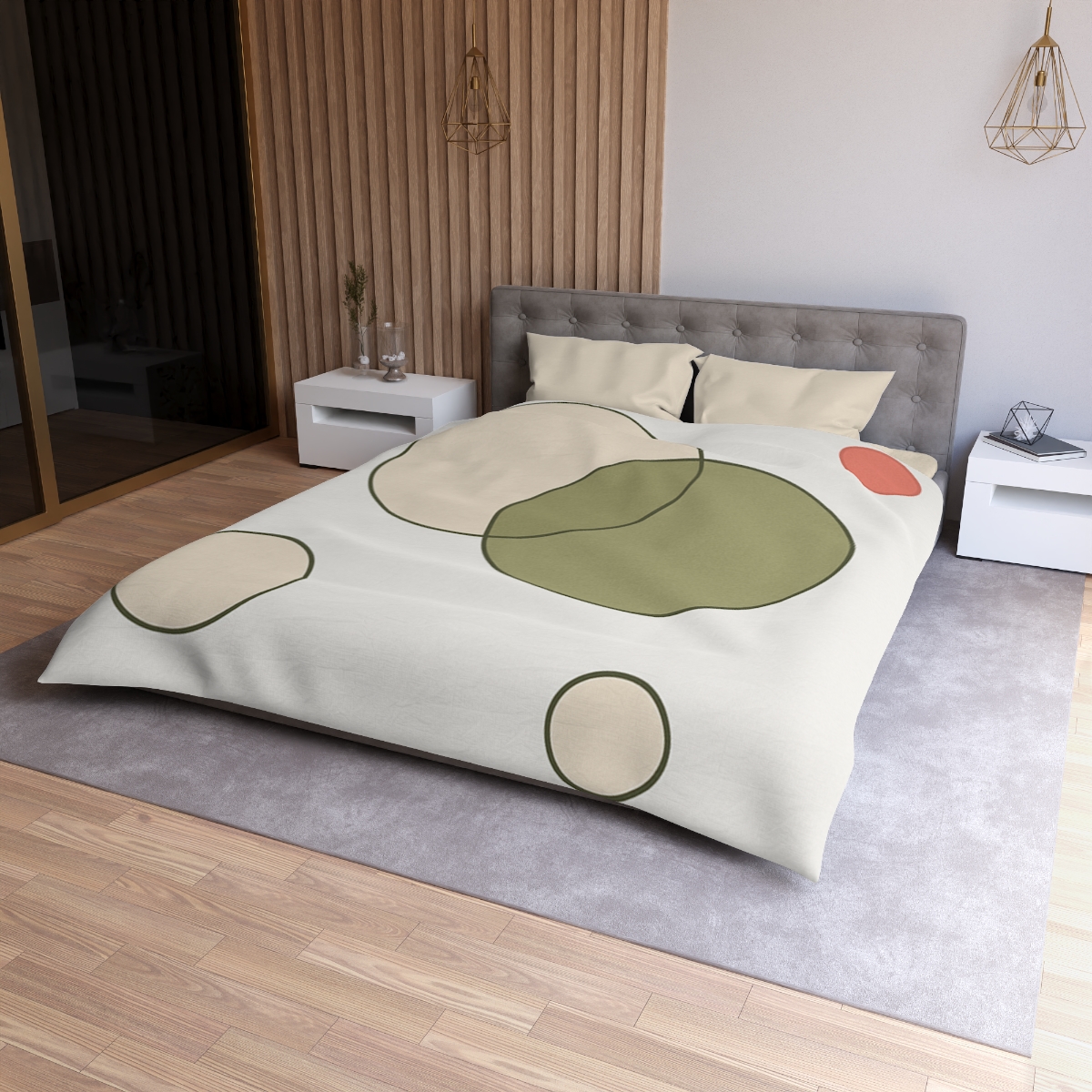 Quiet Balance Of Overlapping Circles unique patterned duvets