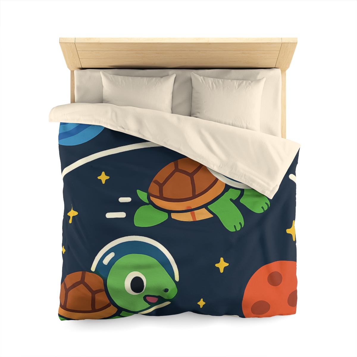 Time Dilation Turtle Race Across Star Track trendy bedroom duvets