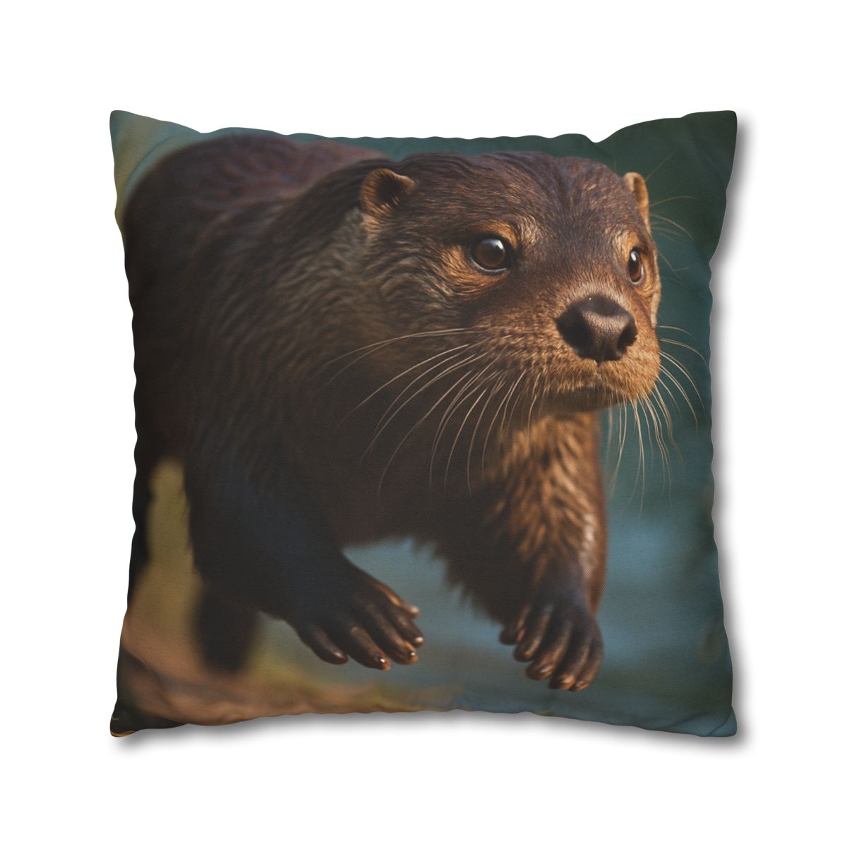 River Sprinter River Otter personalized pillow covers