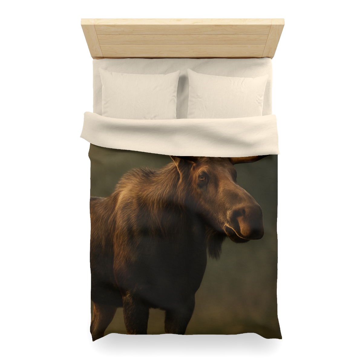 Starlit Crown Moose designer printed duvets